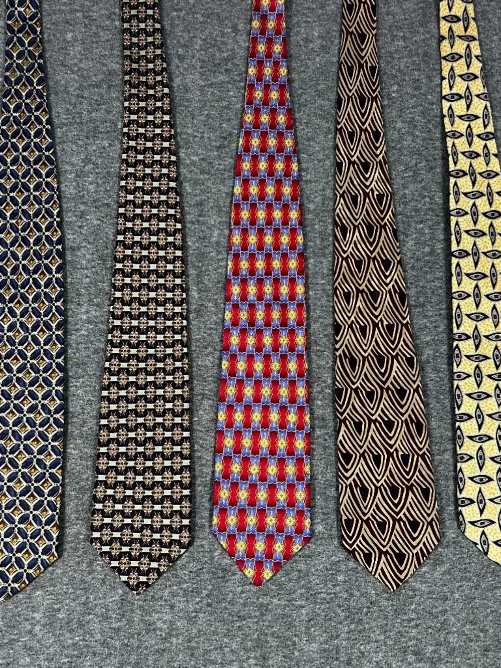 5 Robert Talbott Hand Sewn Neck Ties 100% Silk Lot of 5 London Shop Made in USA